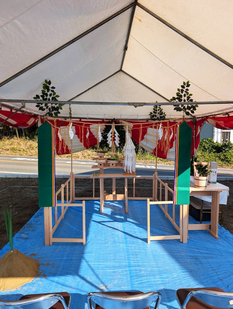 戸建て地鎮祭の写真